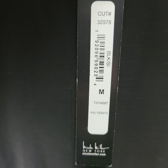 New NICOLE MILLER Woman's (M) Black Knit w/Pearl Embellishment 3/4 Sleeve Dress - Picture 13 of 13